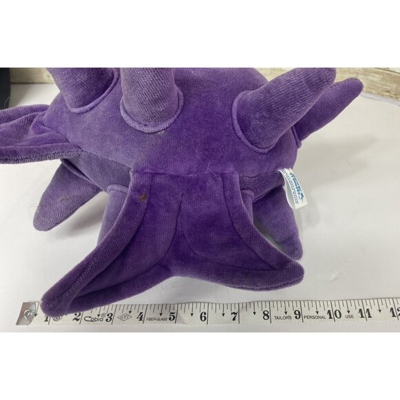 Funny Friends Fish Plush Purple Blue Eyes 8" x 14" Soft Jennifer Mazur Toy - Picture 12 of 13